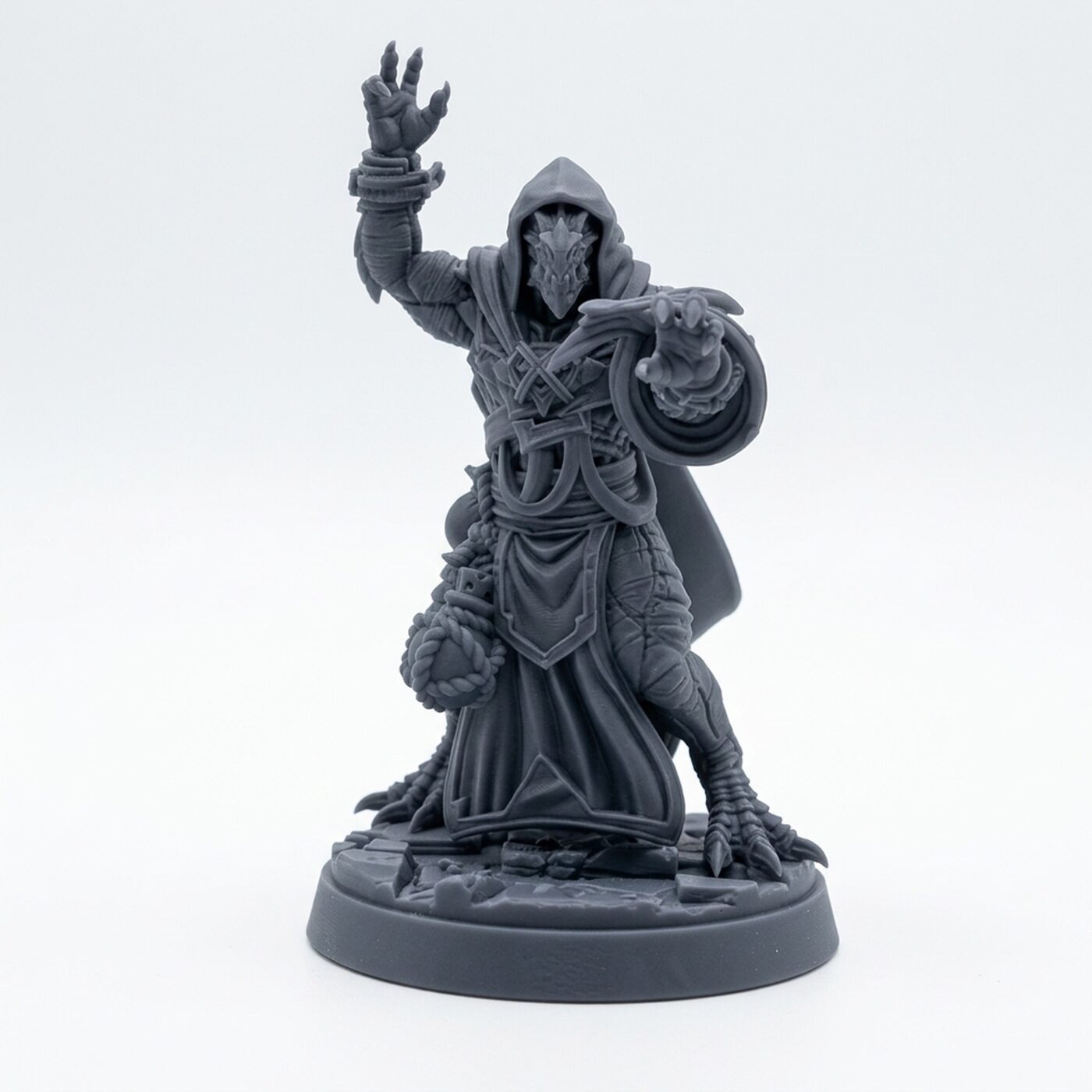 Relickeeper B - Gray Resin 3D Printed Miniature