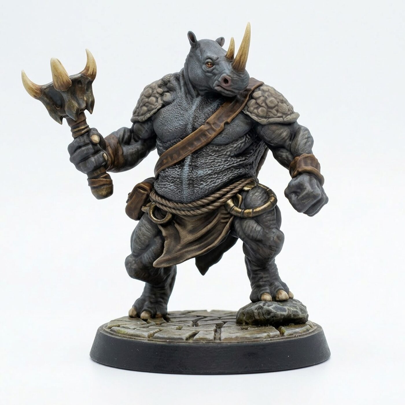 Rhinox Brawler B - Painted 3D Printed Miniature