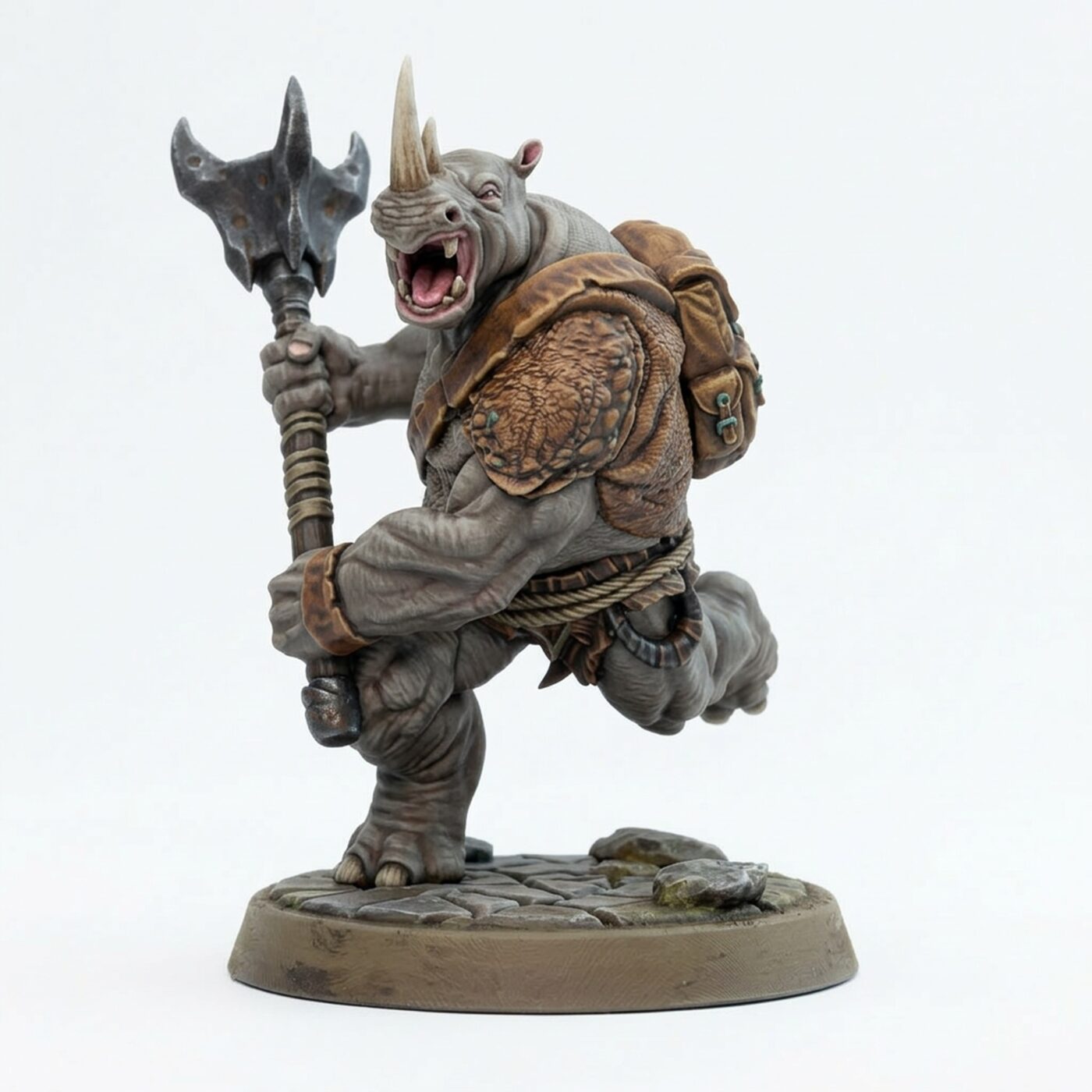 Rhinox Brawler C - Painted 3D Printed Miniature