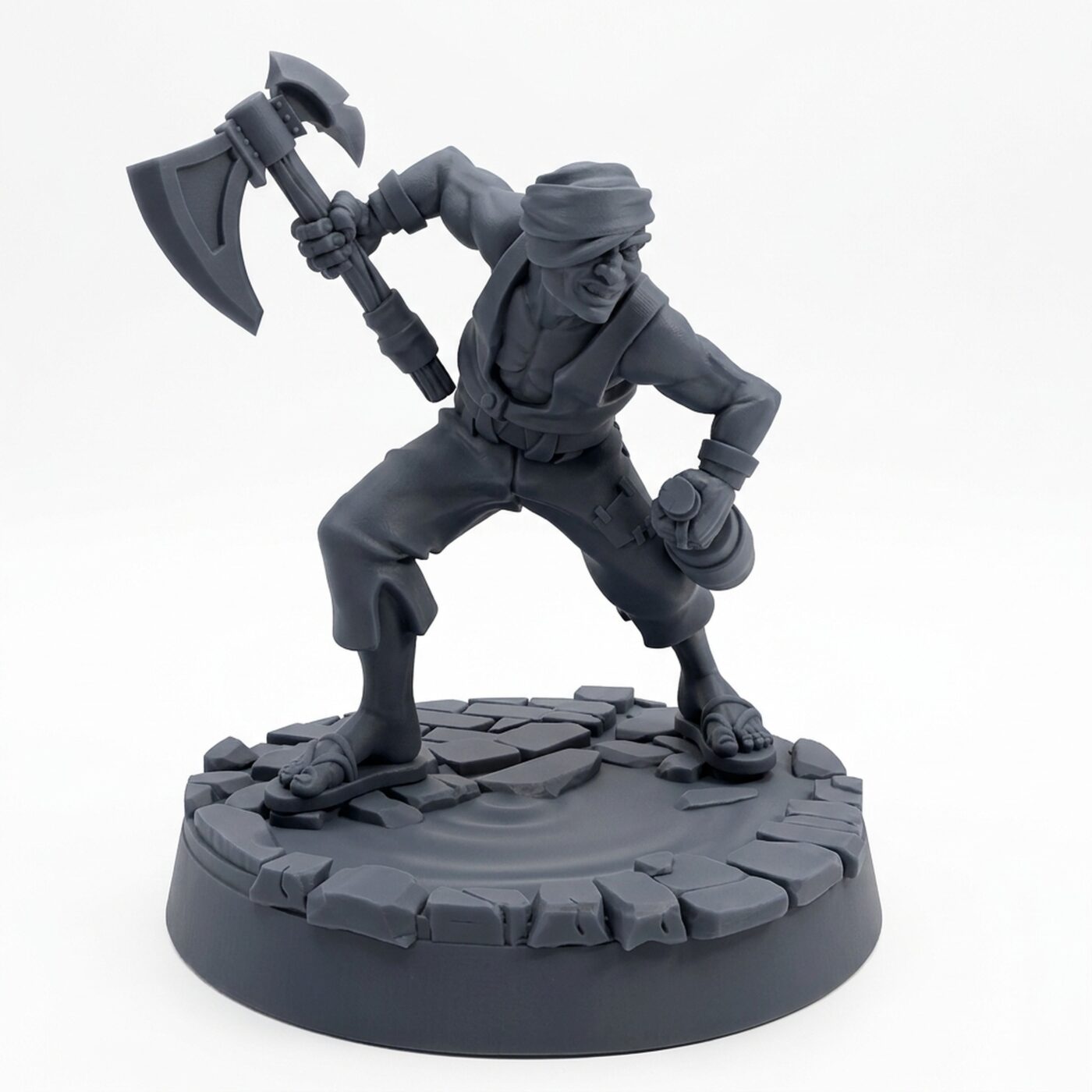 Roland Drunkandunruly - Gray Resin 3D Printed Miniature