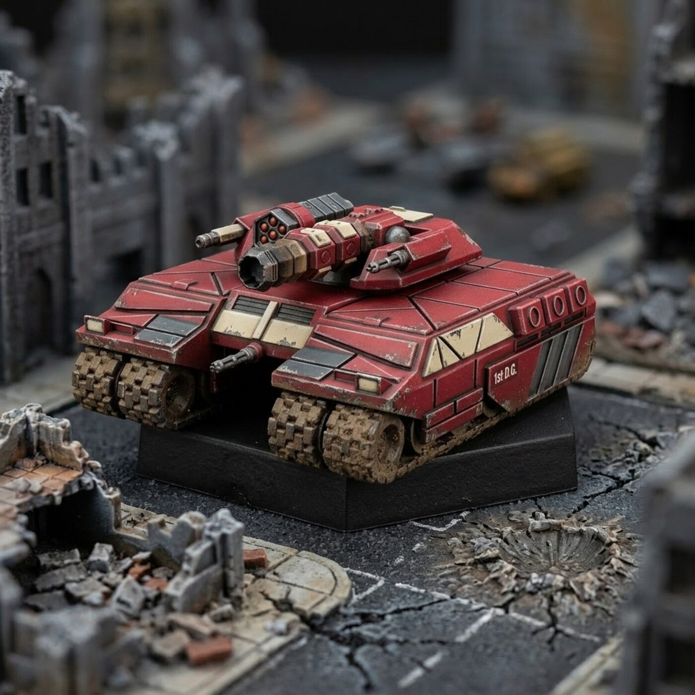 Rommel IIc Heavy Tank Miniature Painted Mech Miniature