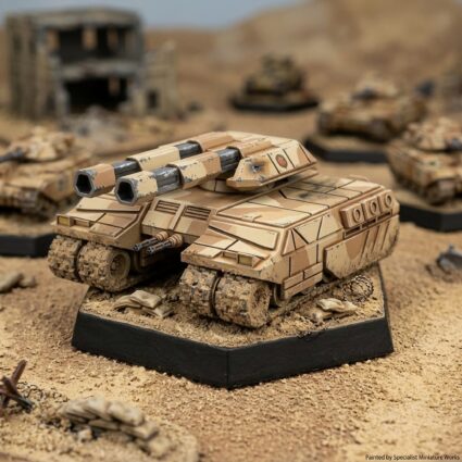 Rommel MkII Tank Miniature (USe Mechs) Painted Mech Miniature