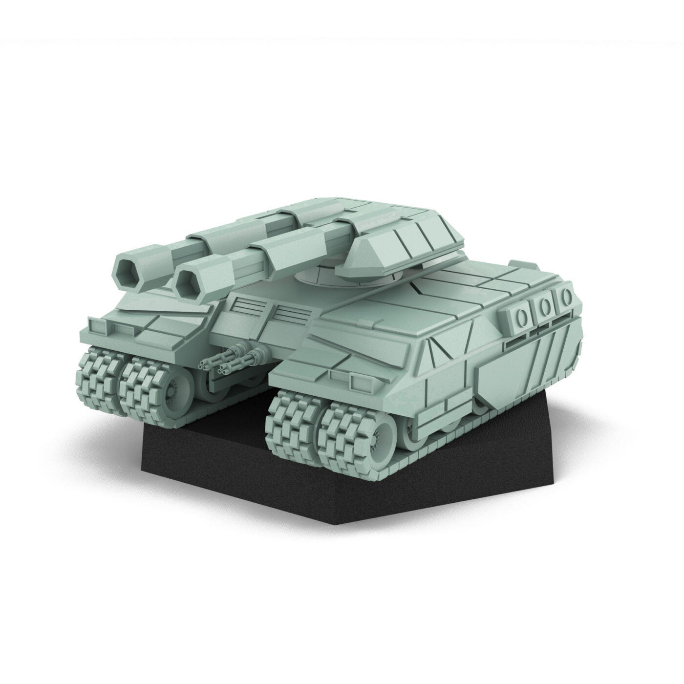 Rommel MkII Tank Miniature (USe Mechs) 3D Printed Mech Miniature