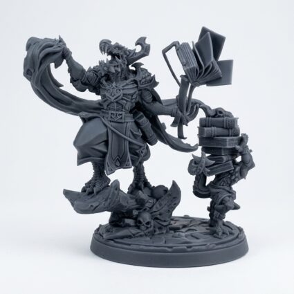 Rongur Son Of The Wyrm - Gray Resin 3D Printed Miniature
