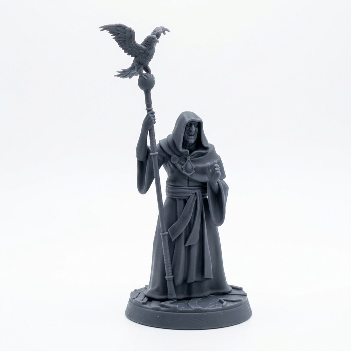 Royal Priest - Gray Resin 3D Printed Miniature