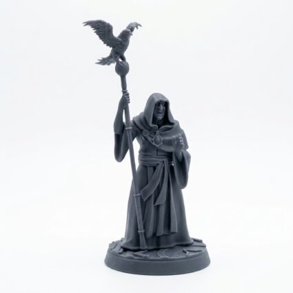 Royal Priest - Gray Resin 3D Printed Miniature