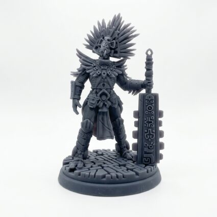 Royal Warrior A - Gray Resin 3D Printed Miniature