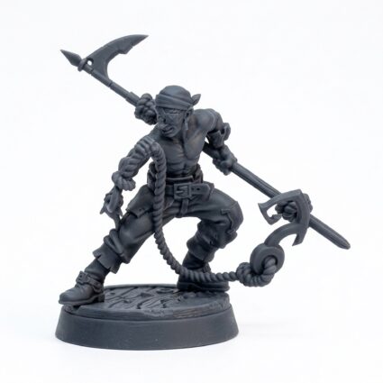 Sailor Fishing - Gray Resin 3D Printed Miniature