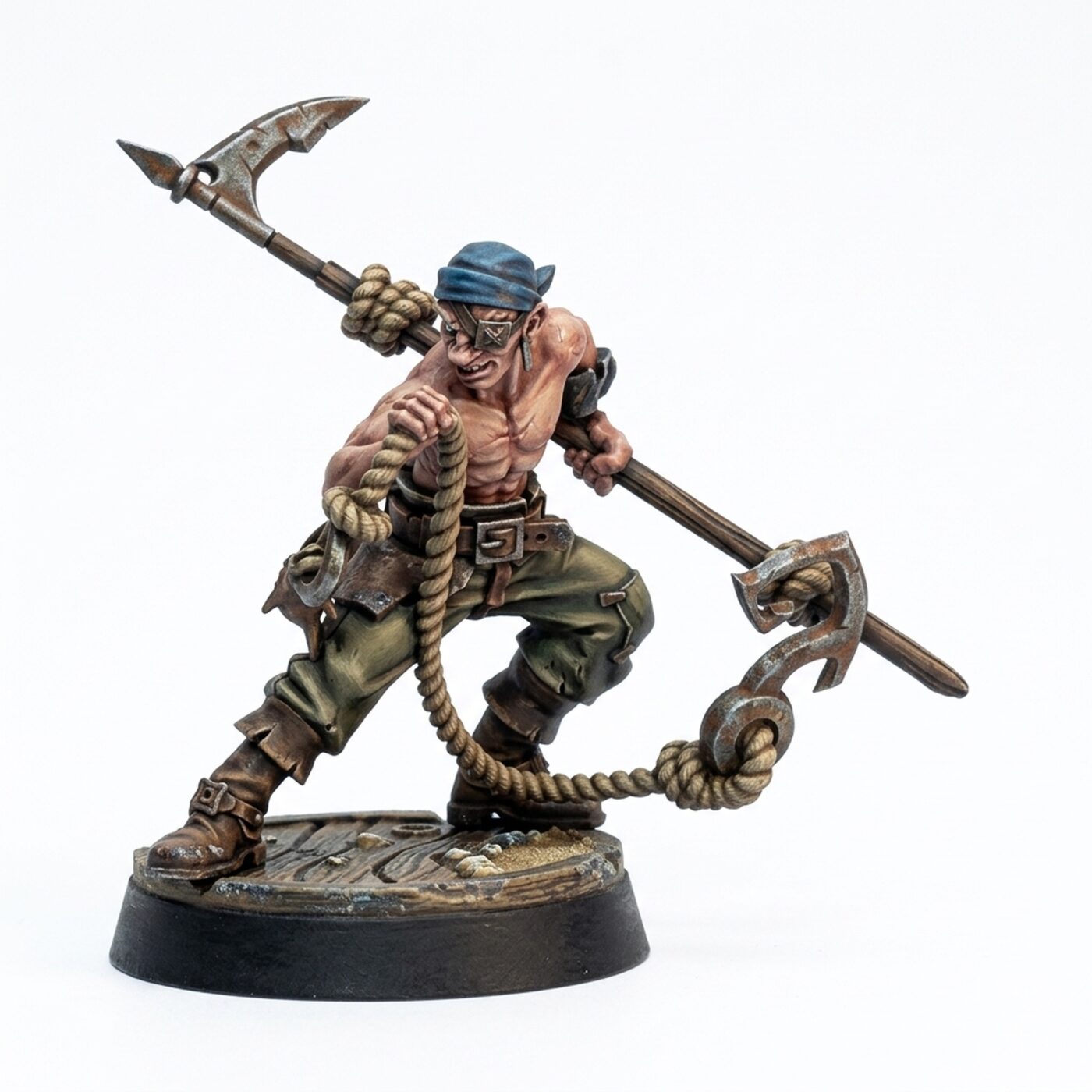 Sailor Fishing - Painted 3D Printed Miniature