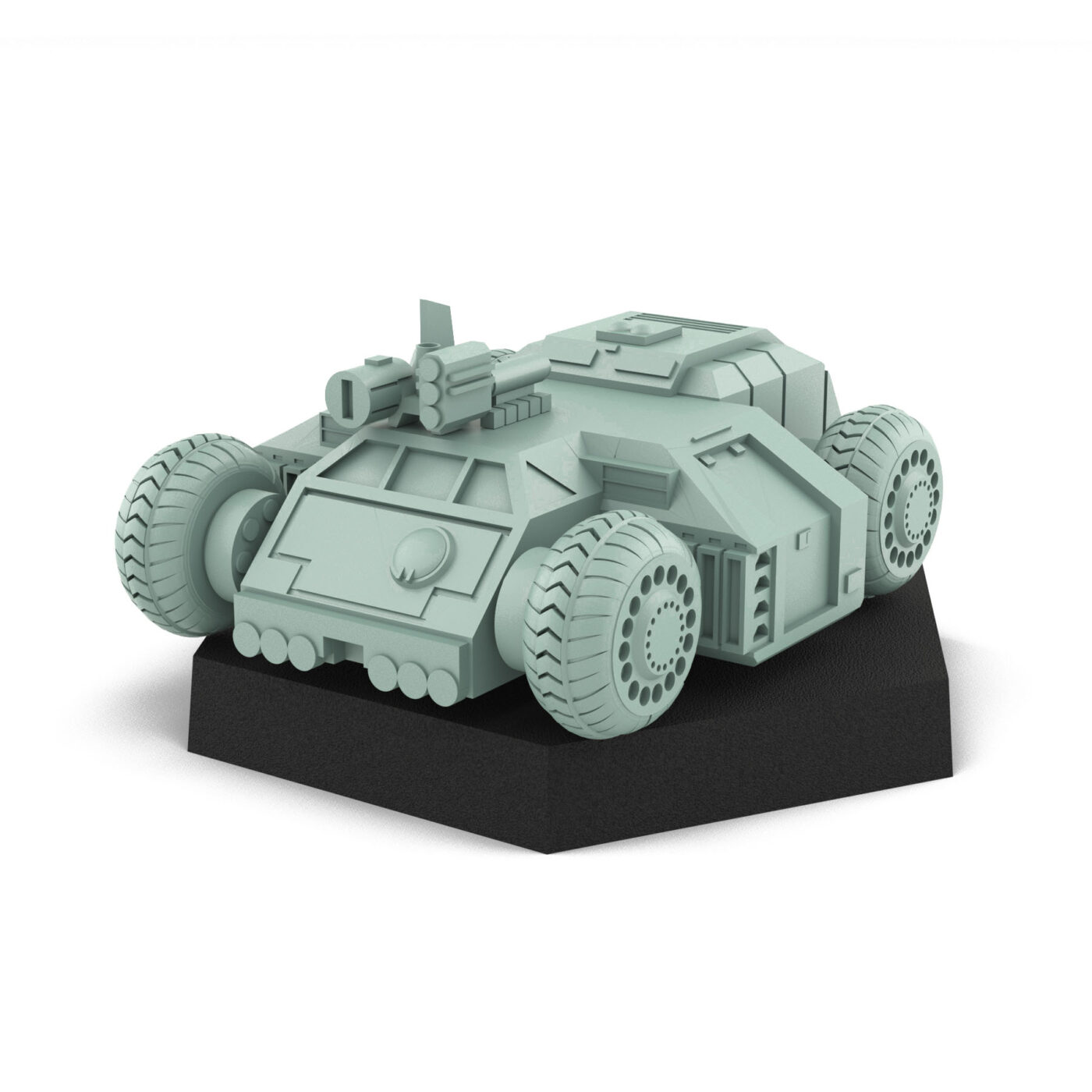 Sasayaku Control Transport 'Obuzaabaa' Tactical Vehicle 3D Printed Mech Miniature