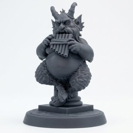Satyr Of Veto A - Gray Resin 3D Printed Miniature