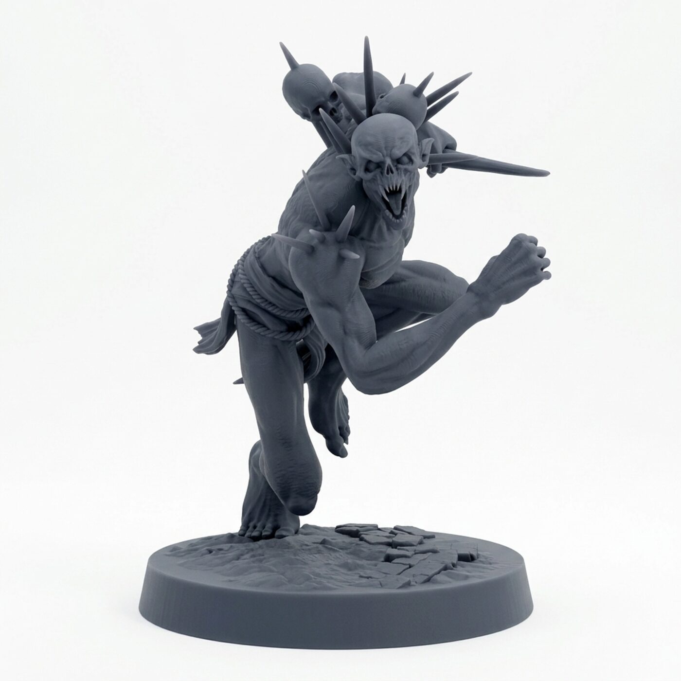 Savageghoul Attackready - Gray Resin 3D Printed Miniature