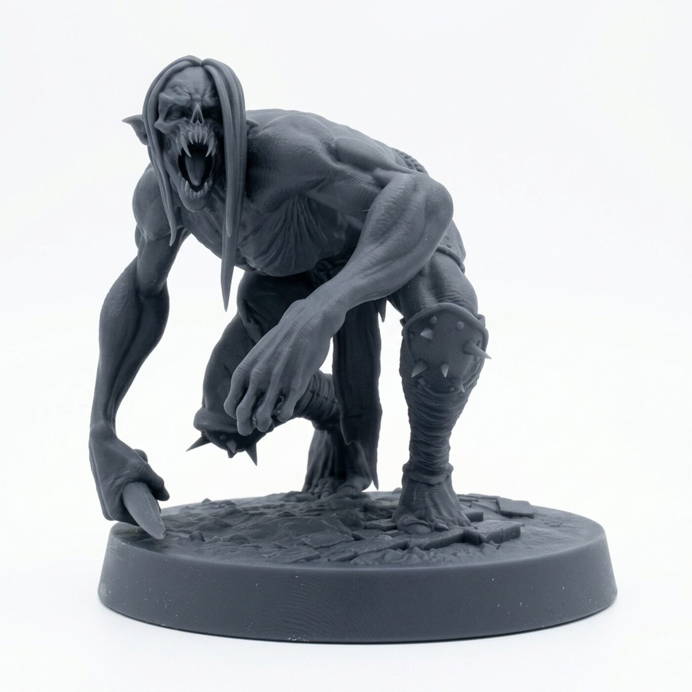 Savageghoul Crawlready - Gray Resin 3D Printed Miniature