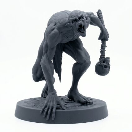 Savageghoul Forwardcrouch - Gray Resin 3D Printed Miniature