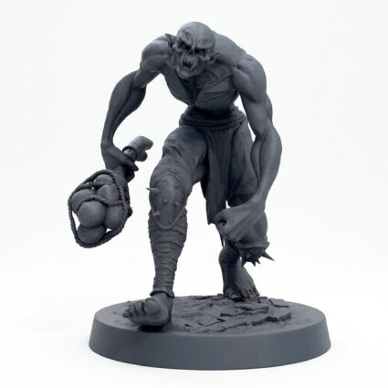 Savageghoul Ready - Gray Resin 3D Printed Miniature