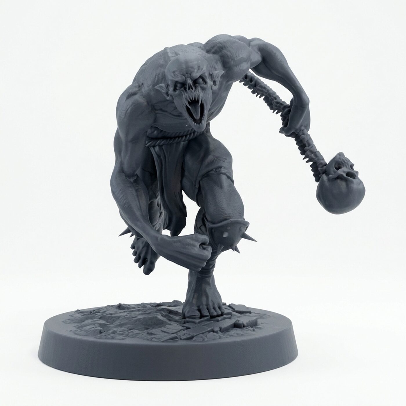 Savageghoul Runheavy - Gray Resin 3D Printed Miniature