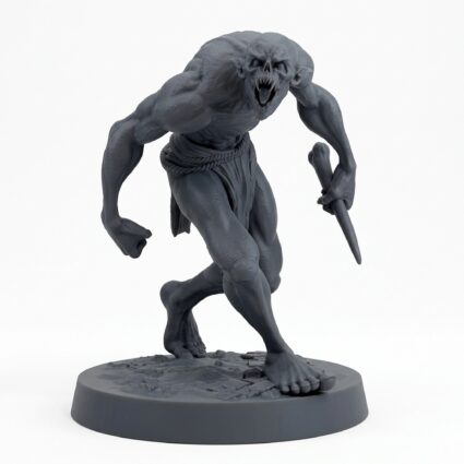 Savageghoul Walk - Gray Resin 3D Printed Miniature