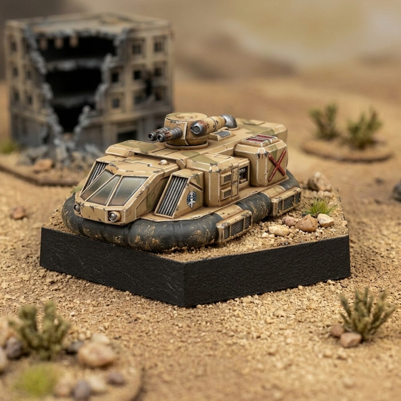 Saxon APC HQ - Sci-Fi Miniature Game Vehicle Painted Mech Miniature