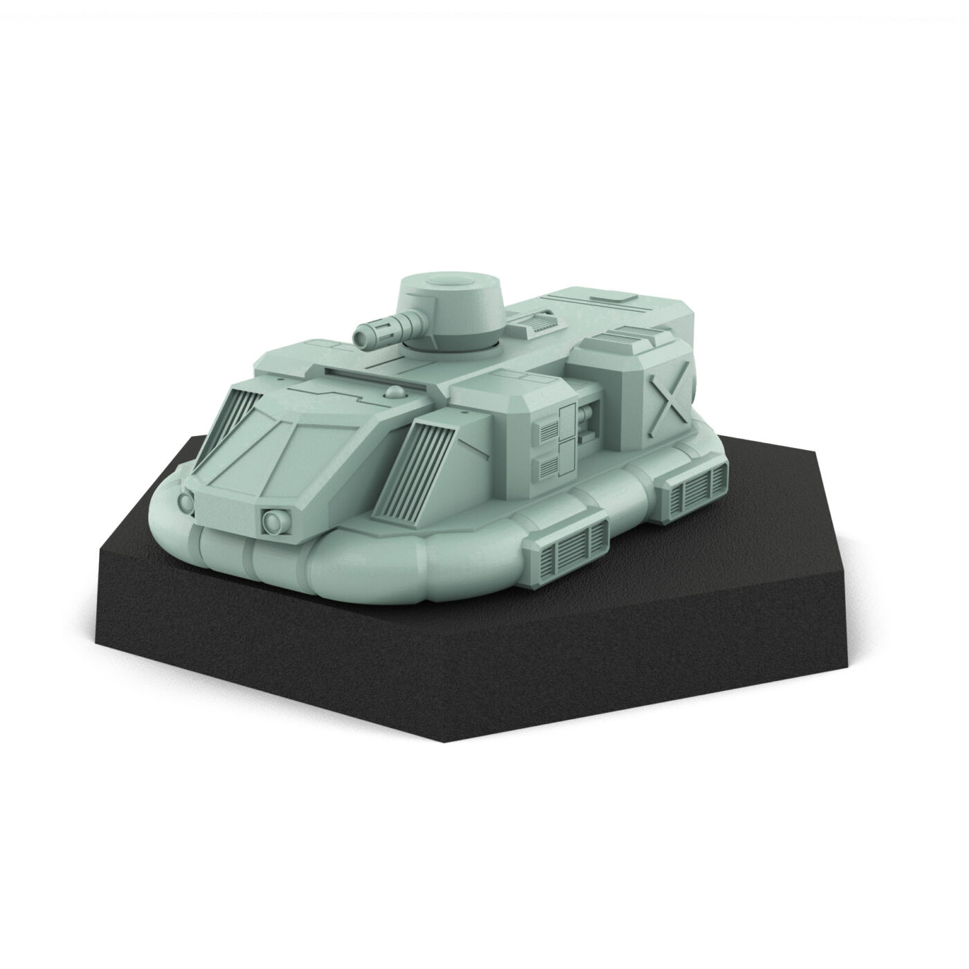 Saxon APC Laser - 6mm Armored Personnel Carrier 3D Printed Mech Miniature