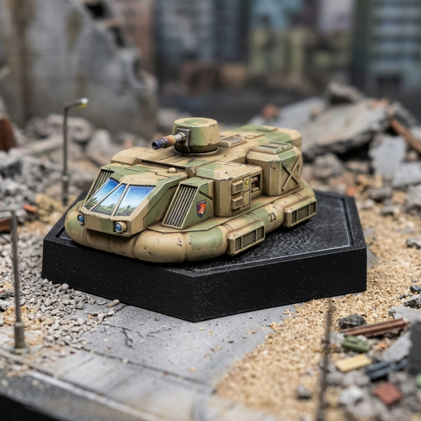 Saxon APC MASH 3D Printed Miniature Painted Mech Miniature