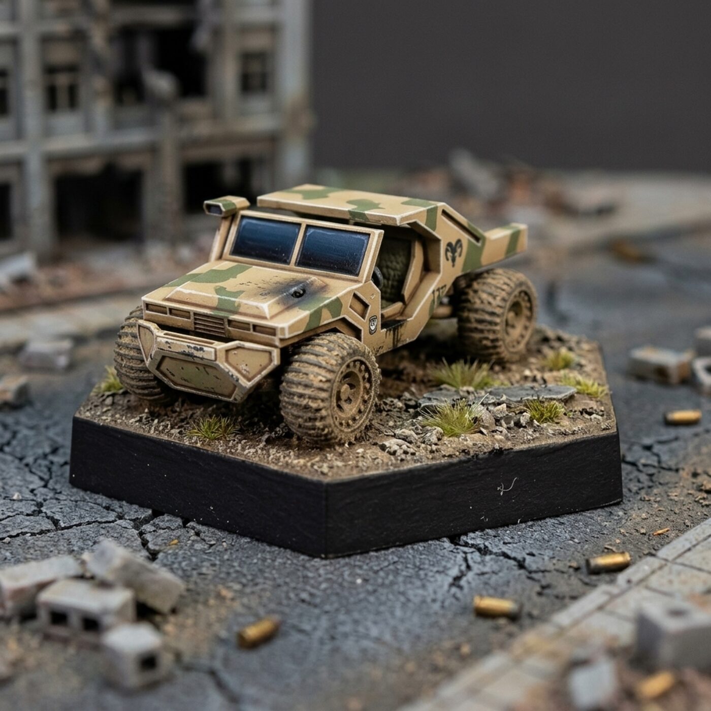 Scout Jeep Wheeled Painted Mech Miniature