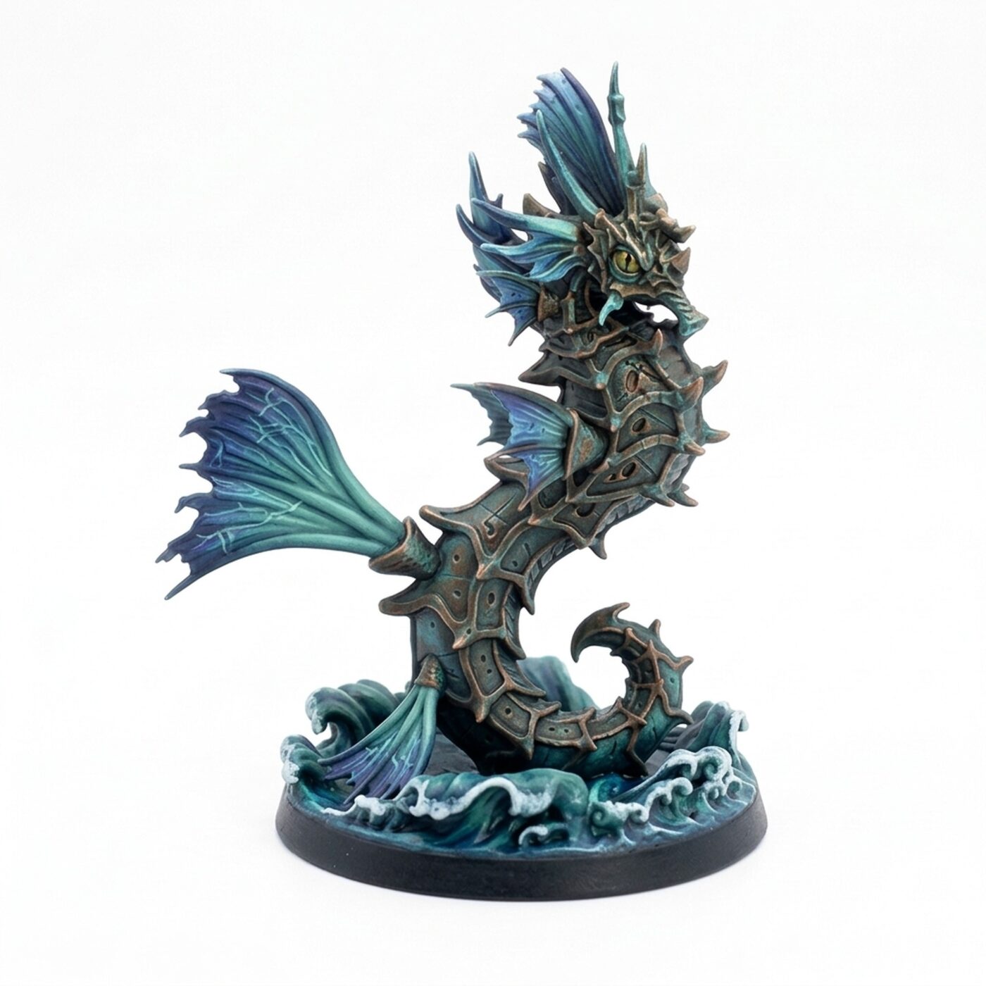 Seahorse A - Painted 3D Printed Miniature