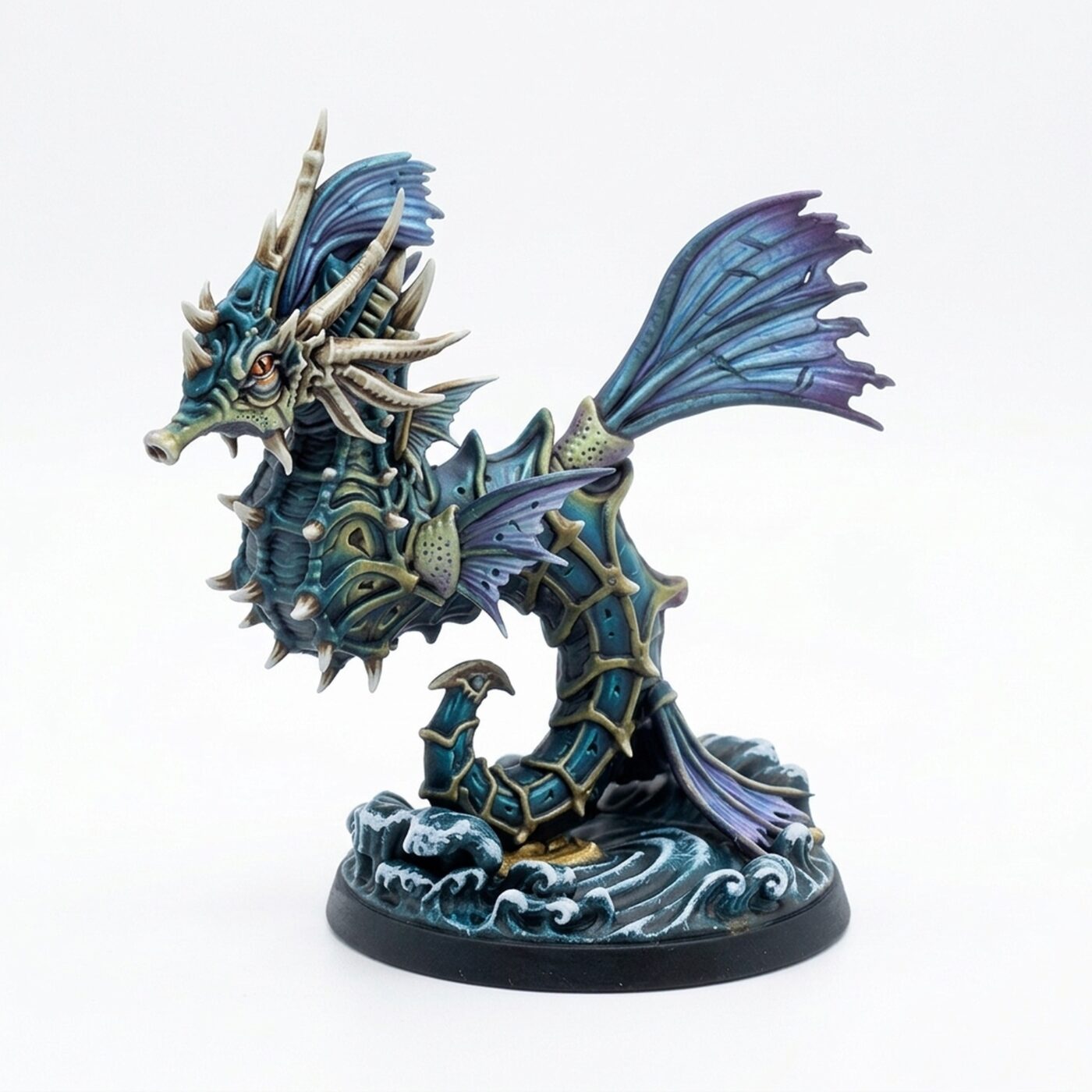 Seahorse C - Painted 3D Printed Miniature