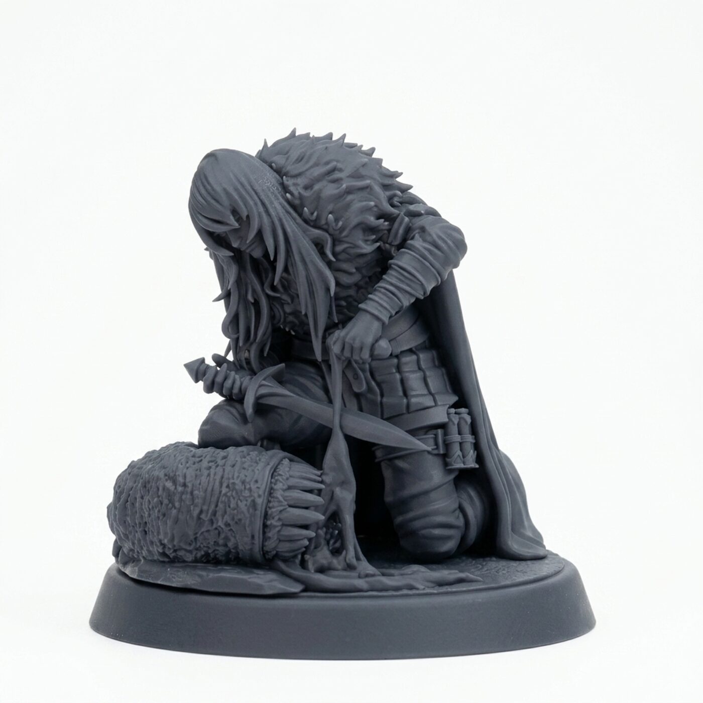 Sebira Mawbray Blood Tracker A - Gray Resin 3D Printed Miniature