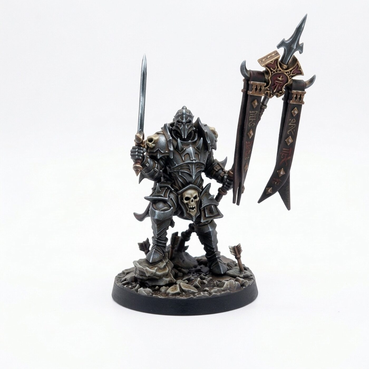 Shadowknight A - Painted 3D Printed Miniature