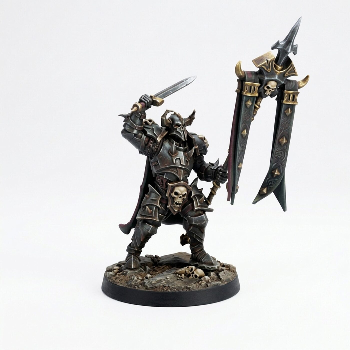 Shadowknight D - Painted 3D Printed Miniature