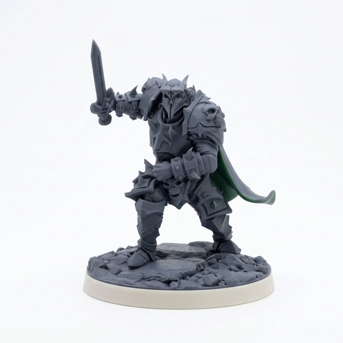 Shadowknight Variant C - Gray Resin 3D Printed Miniature