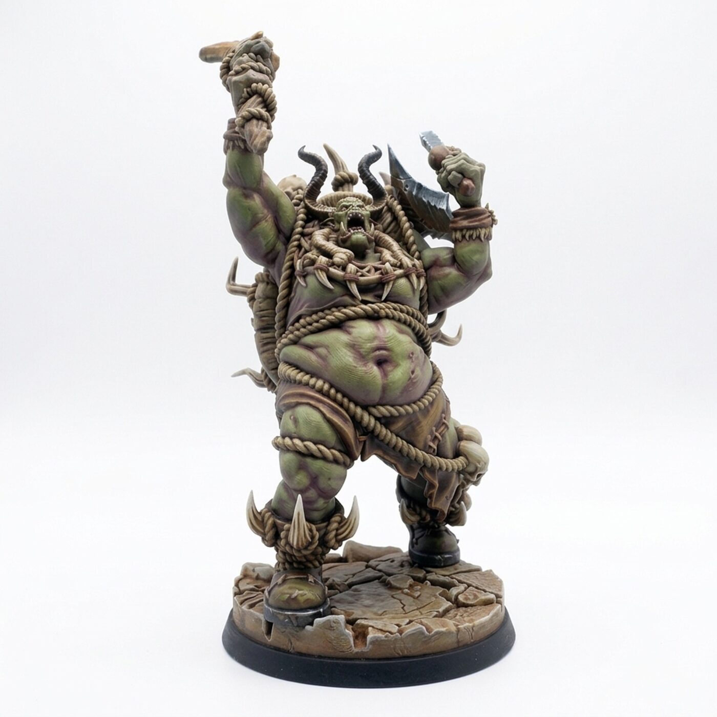 Shamanic Orc B - Painted 3D Printed Miniature