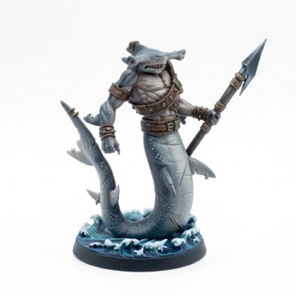 Shark A - Painted 3D Printed Miniature