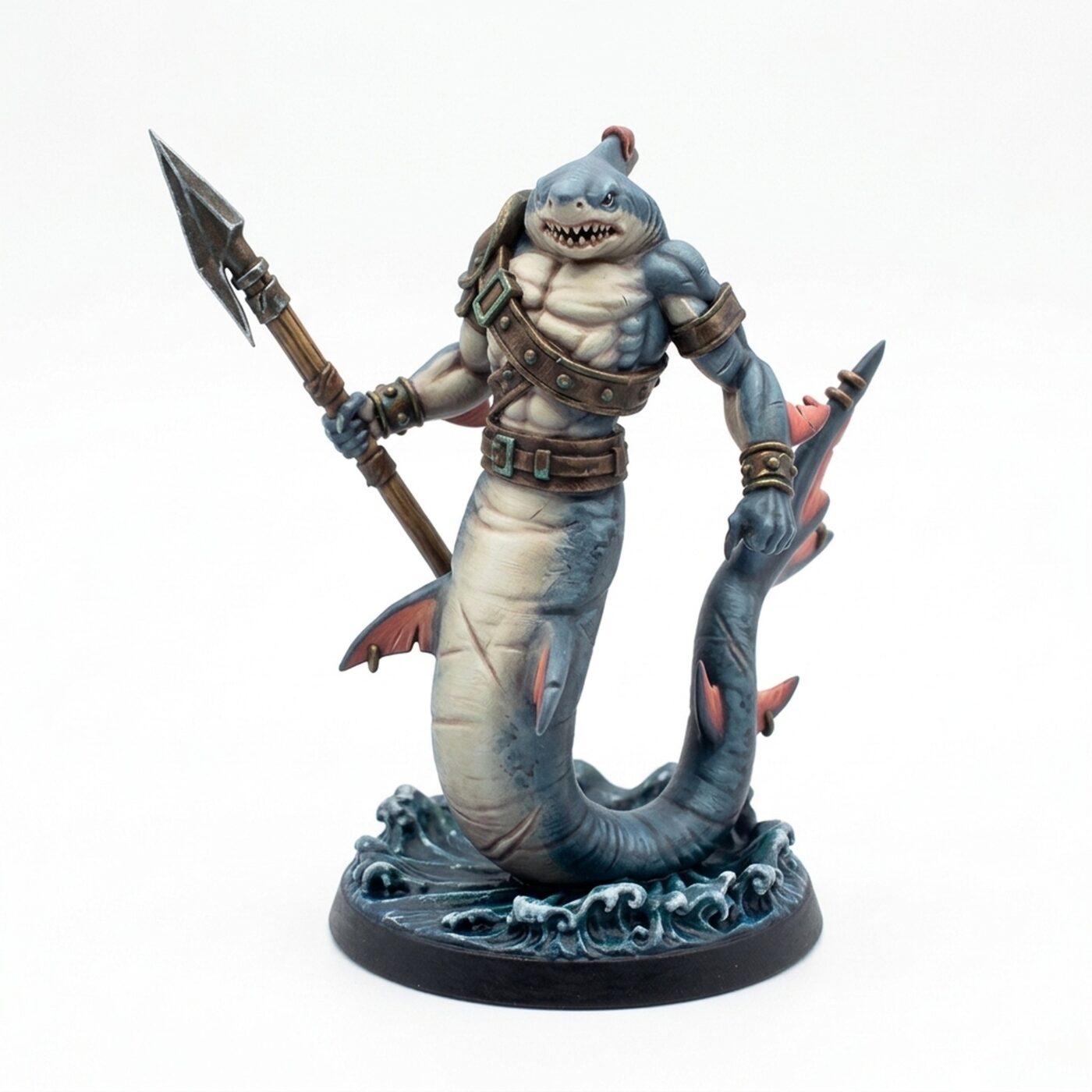 Shark B - Painted 3D Printed Miniature
