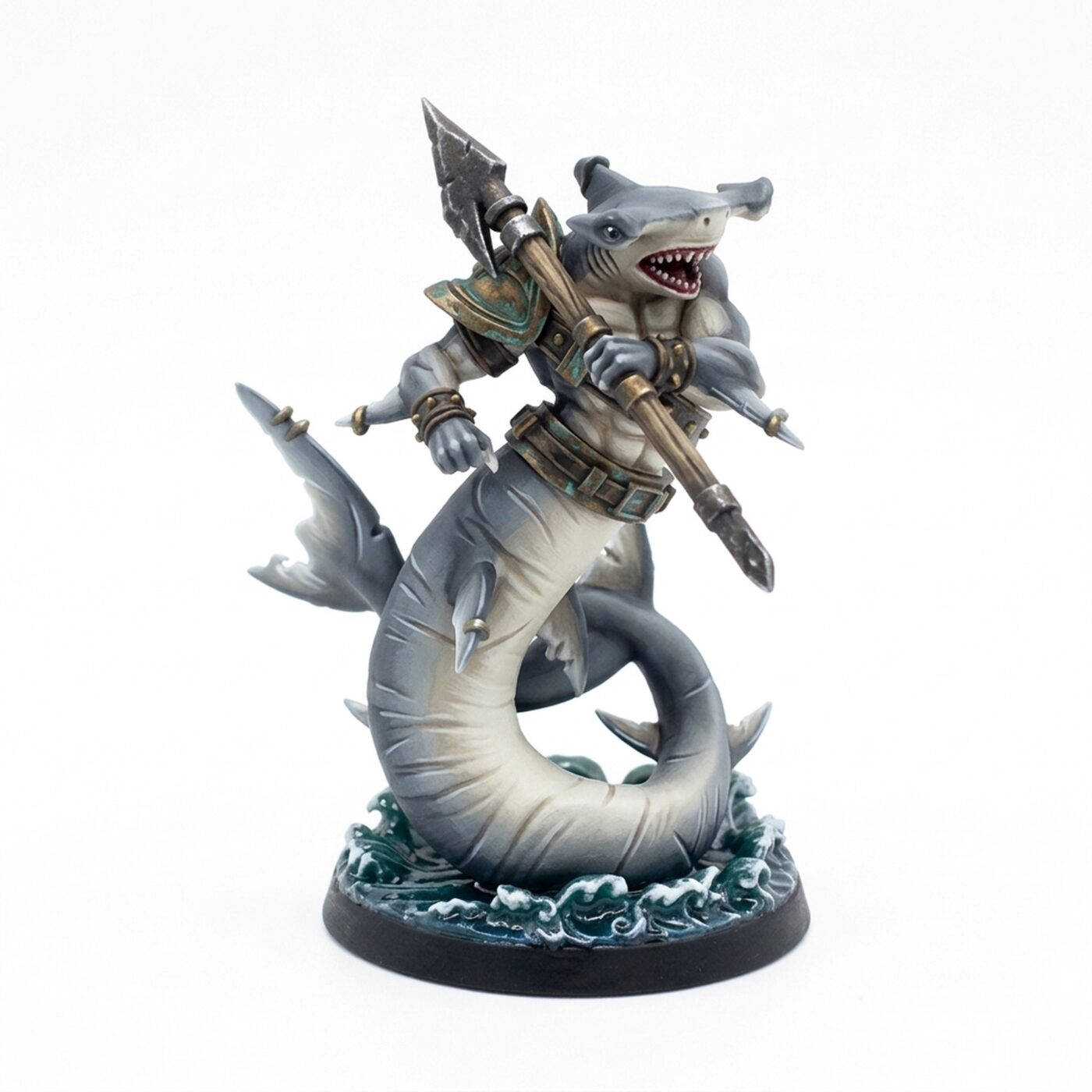 Shark C - Painted 3D Printed Miniature