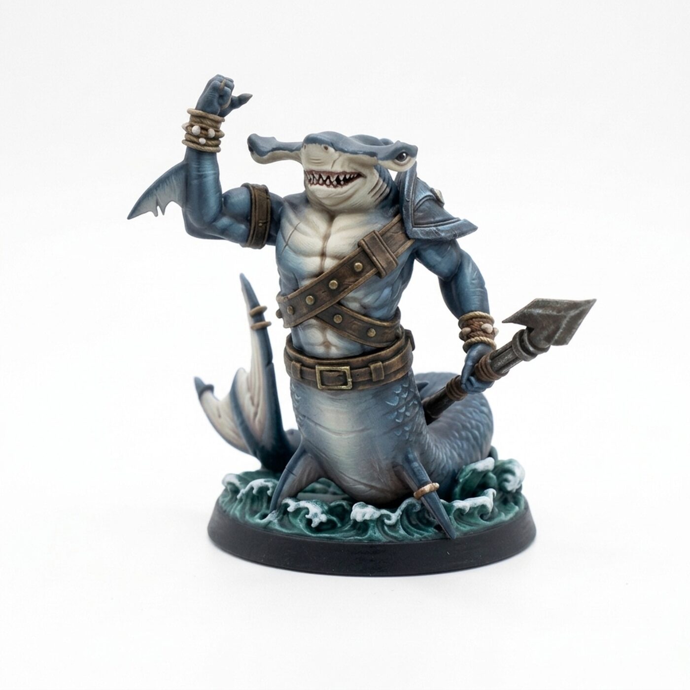 Shark E - Painted 3D Printed Miniature