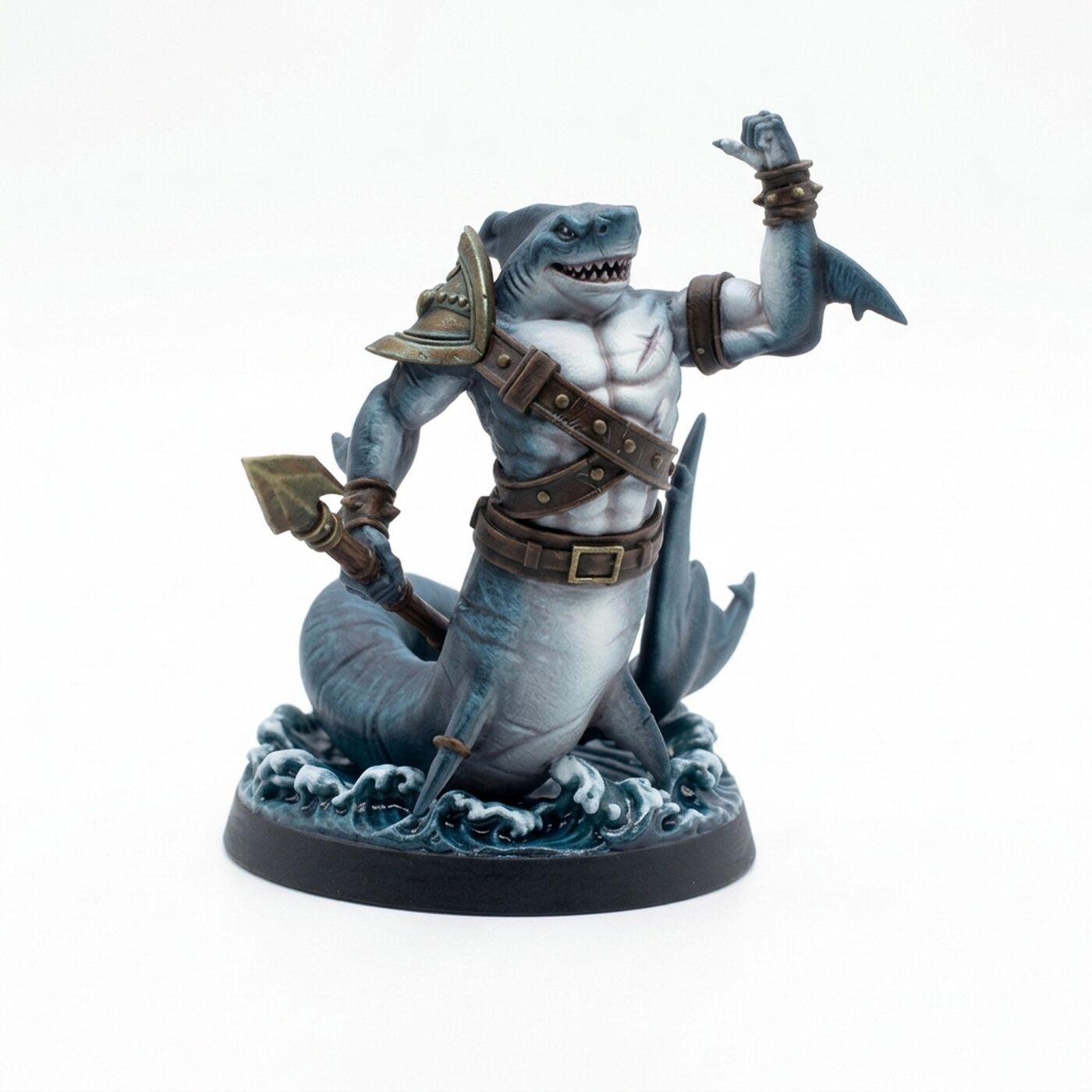 Shark F - Painted 3D Printed Miniature
