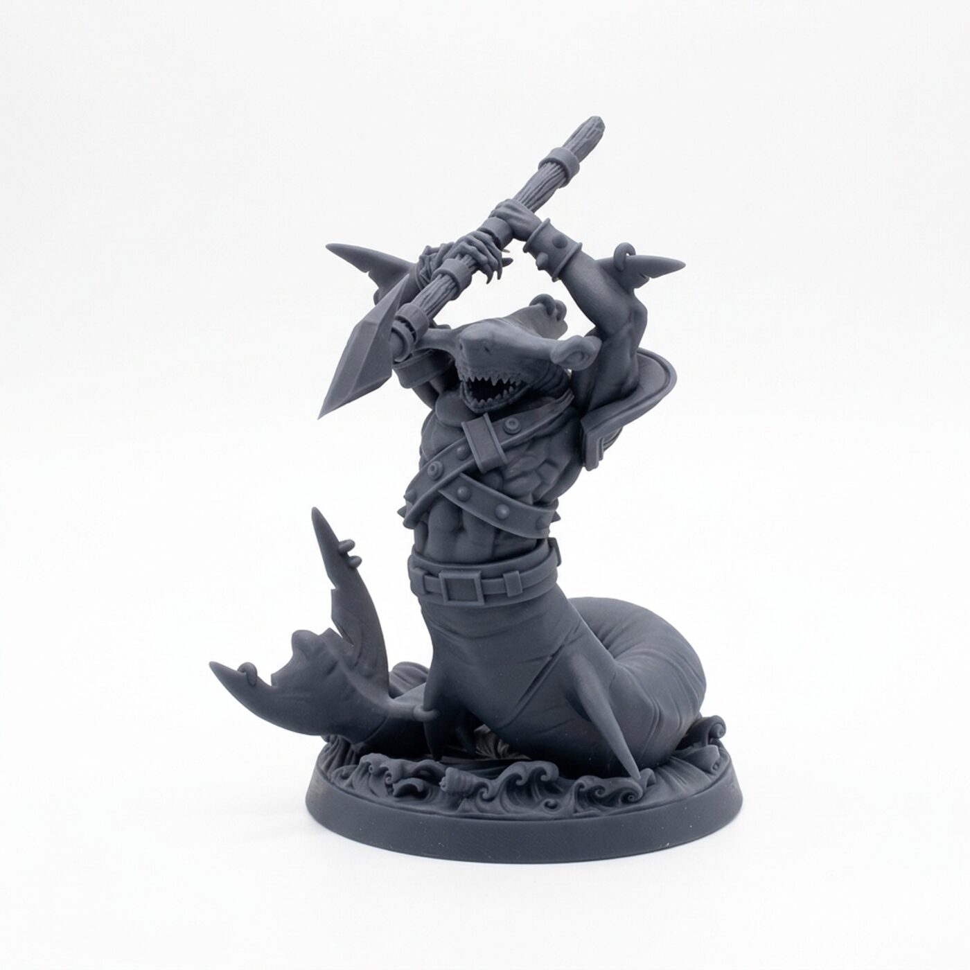 Shark G - Gray Resin 3D Printed Miniature