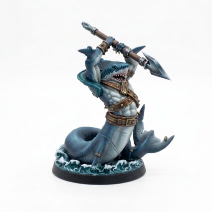 Shark H - Painted 3D Printed Miniature
