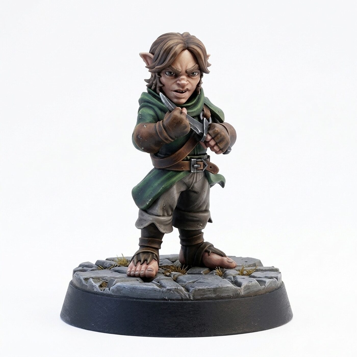 Sharpening His Dagger - Painted 3D Printed Miniature