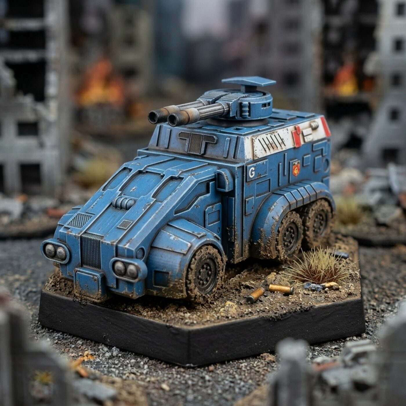 Sheriff Armored Combat Vehicle Painted Mech Miniature