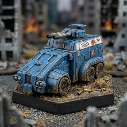 Sheriff Armored Combat Vehicle Painted Mech Miniature