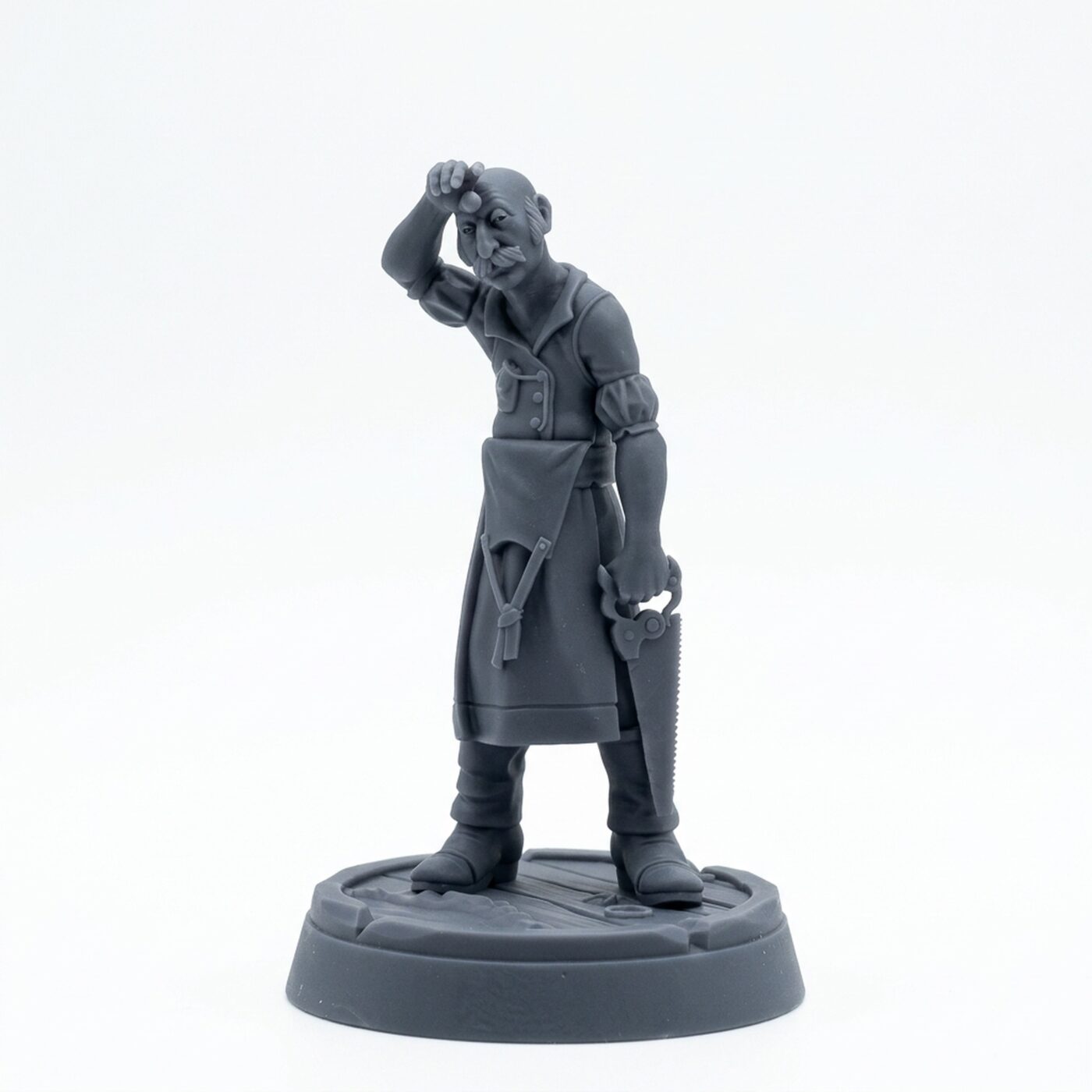 Ship Doctor - Gray Resin 3D Printed Miniature