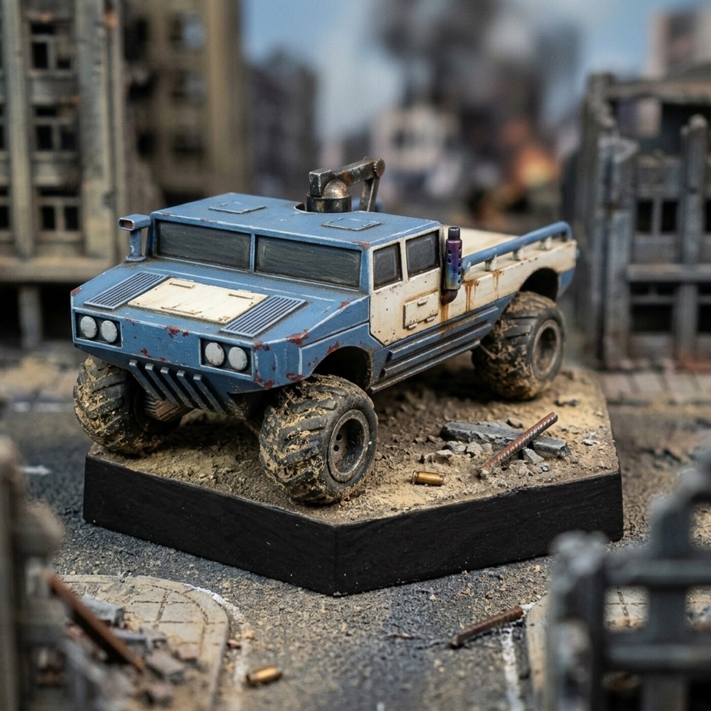 Simca Growler - 3D Printed Miniature Painted Mech Miniature