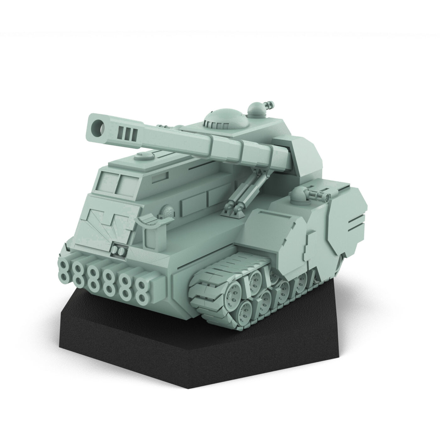 SM2 Heavy Artillery Vehicle - 3D Printed Miniature by USe Mechs 3D Printed Mech Miniature