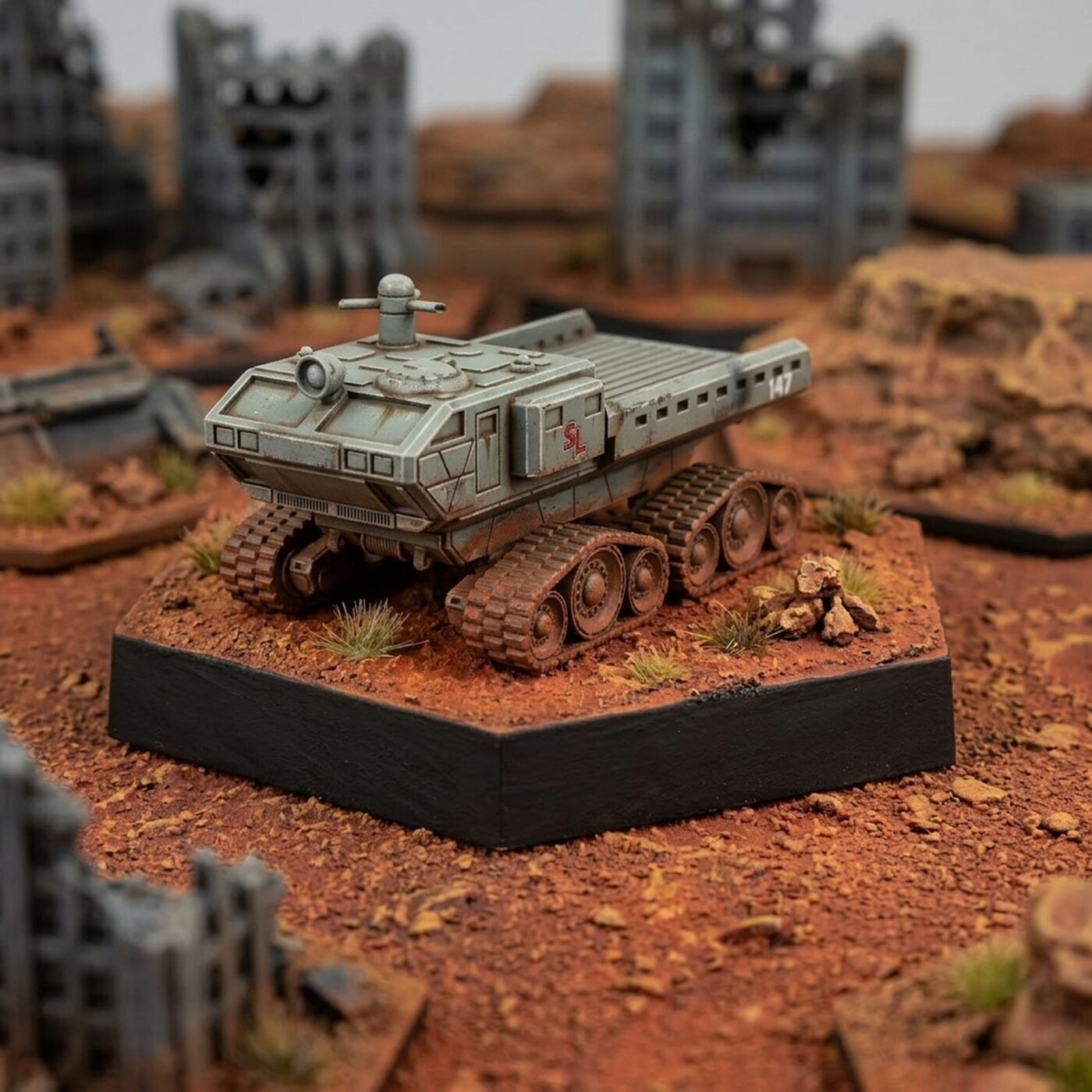 Snow Cat Tracked Transport - by USe Mechs Painted Mech Miniature