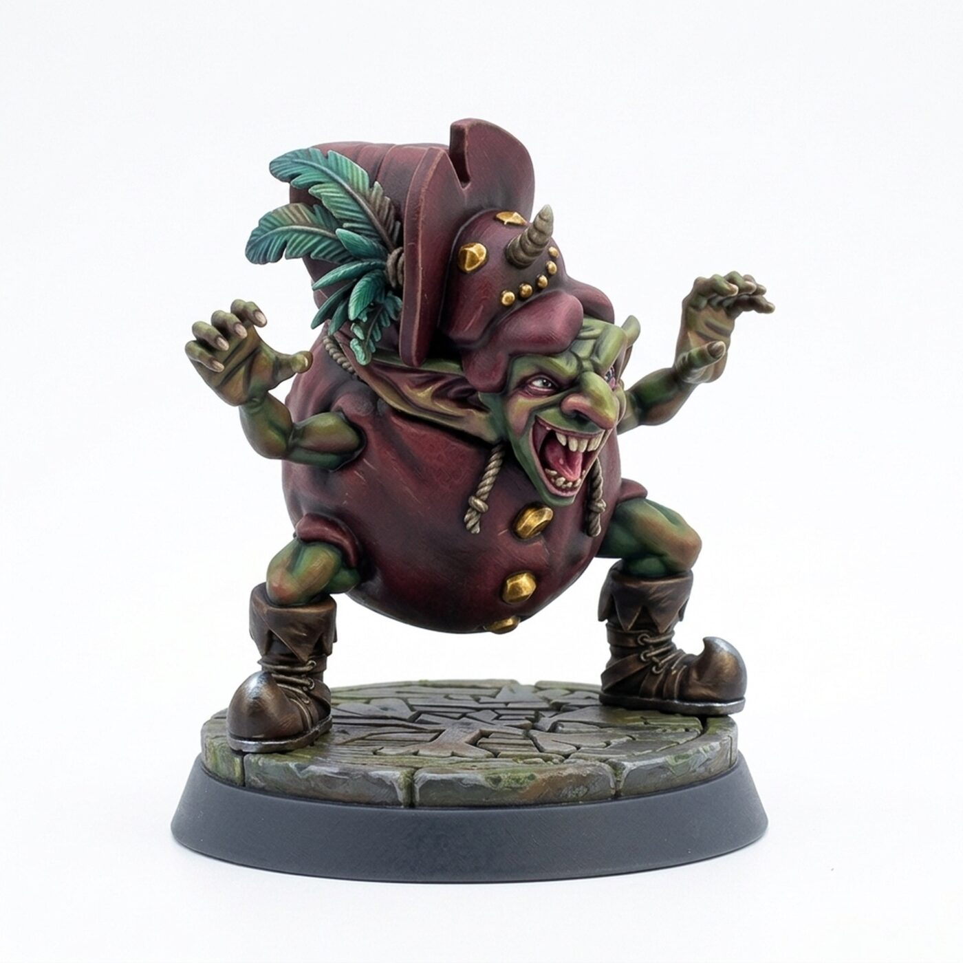 Snowman Goblin - Painted 3D Printed Miniature