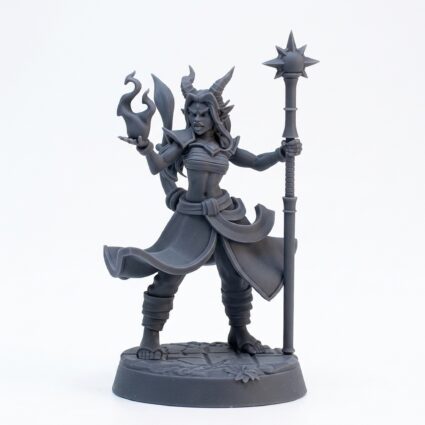 Sorcerer Stance - Gray Resin 3D Printed Miniature