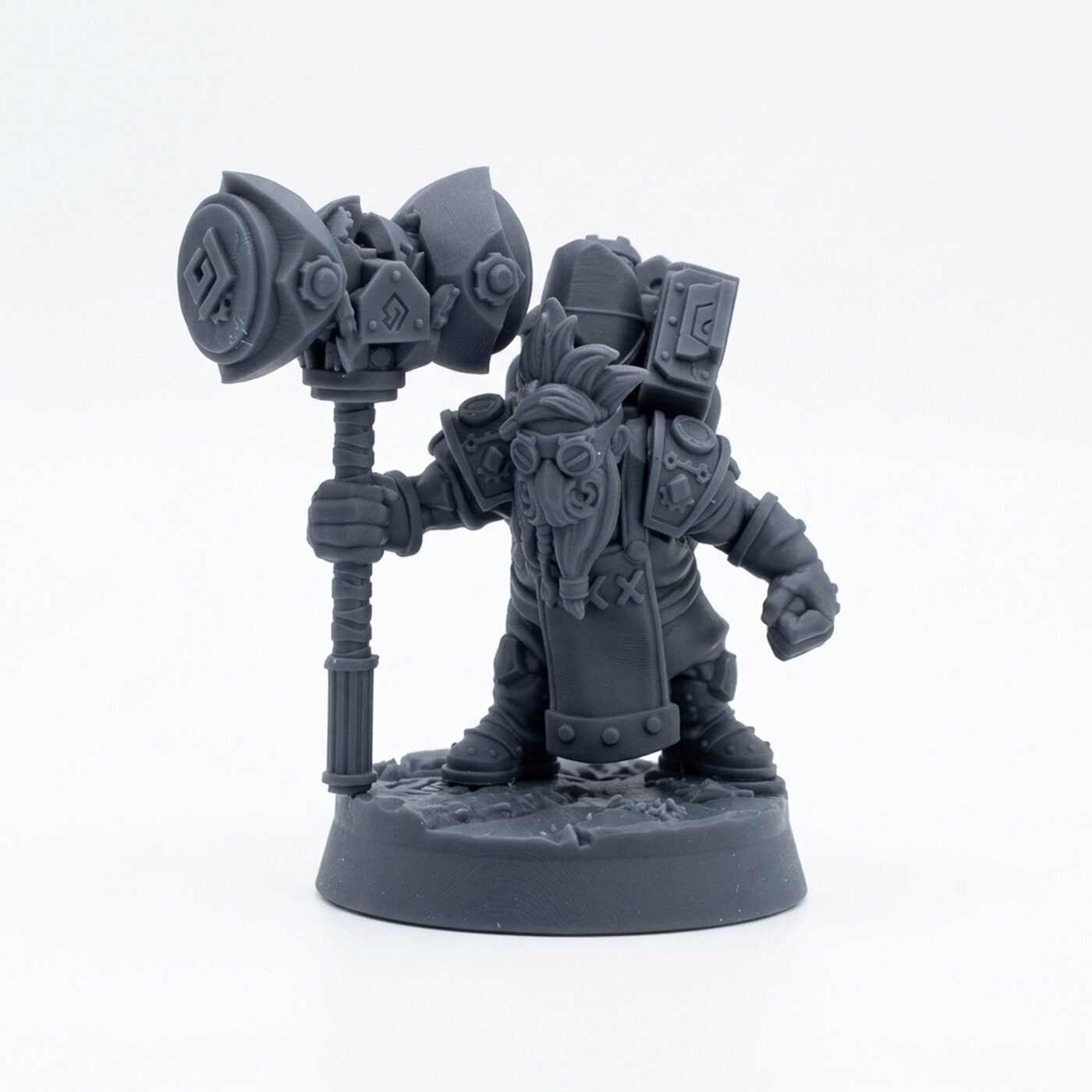 Spark Gadgeteers B - Gray Resin 3D Printed Miniature