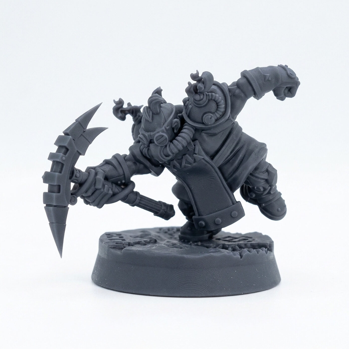 Spark Gadgeteers C - Gray Resin 3D Printed Miniature